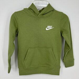 3/$25 Nike Kids Hoodie Pullover Sweatshirt XS Boys Girls Cotton Blend Green